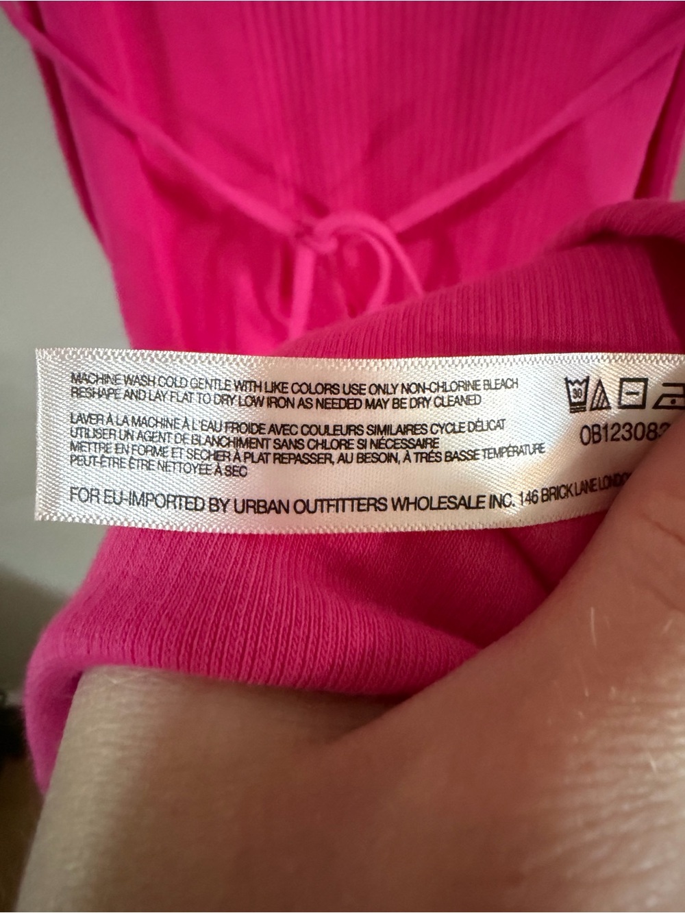 Saturday/Sunday NWT Ribbed Hot Pink Pima Cotton Midi Dress - Picture 8 of 10